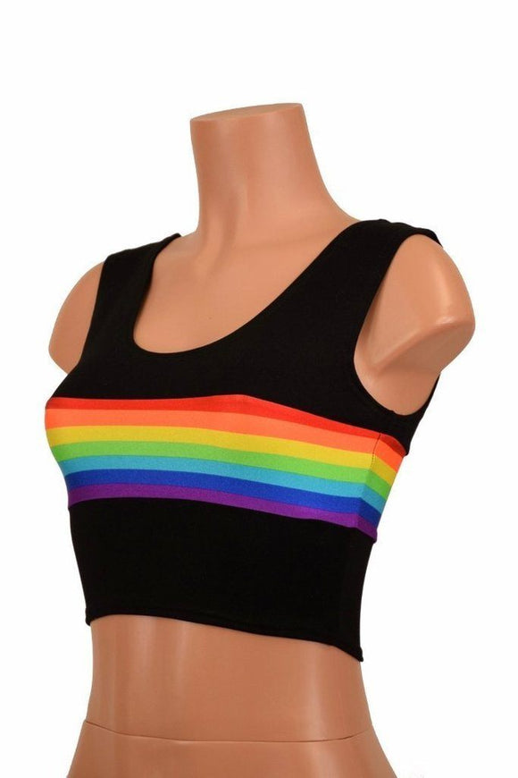 Retro Rainbow Crop Tank & Siren Set - Coquetry Clothing