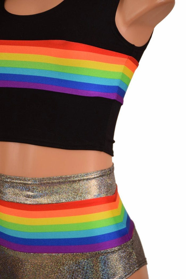 Retro Rainbow Crop Tank & Siren Set - 8