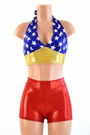 Retro Super Hero Halter & Shorts Set - Coquetry Clothing
