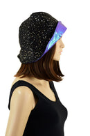 Reversible Bucket Hat in Moonstone and Star Noir - Coquetry Clothing