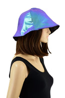 Reversible Bucket Hat in Moonstone and Star Noir - Coquetry Clothing