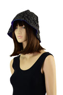Reversible Bucket Hat in Moonstone and Star Noir - Coquetry Clothing