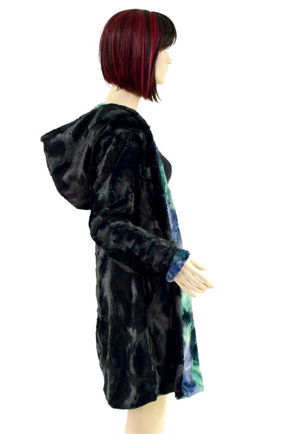 Reversible Double Minky A Line Coat - Coquetry Clothing