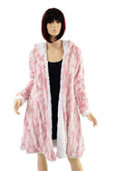 Reversible Double Minky A Line Coat - 1