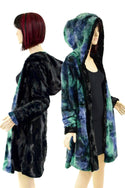 XL Ready to Ship Reversible Double Minky A Line Coat - 1