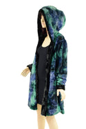 XL Ready to Ship Reversible Double Minky A Line Coat - 3
