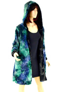 XL Ready to Ship Reversible Double Minky A Line Coat - 5