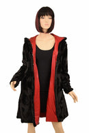 Reversible Minky A Line Coat - Coquetry Clothing