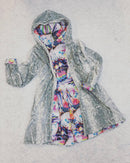 Reversible Minky A Line Coat - Coquetry Clothing