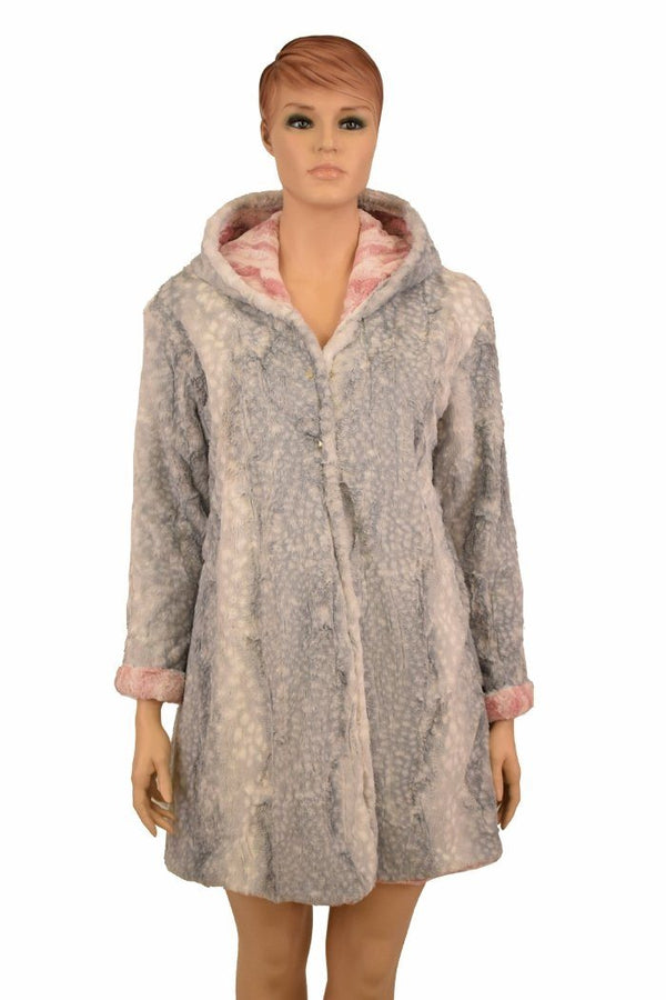 Reversible Minky A Line Coat - 3