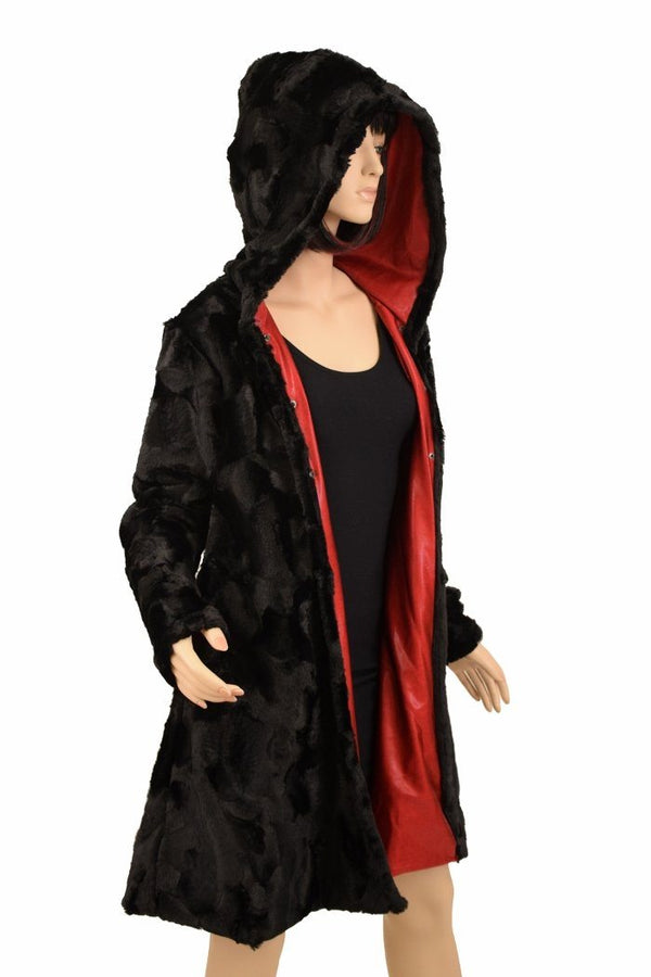 Reversible Minky A Line Coat - 13