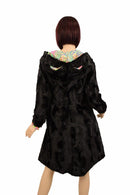 Reversible Minky A Line Coat with Kitty Ears - Coquetry Clothing
