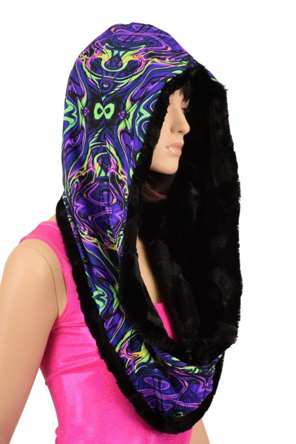 Reversible Minky Festival Hood - Coquetry Clothing