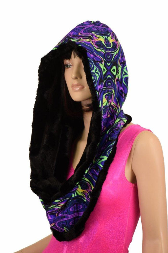Reversible Minky Festival Hood - Coquetry Clothing