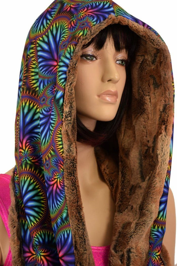 Reversible Minky Festival Hood - Coquetry Clothing
