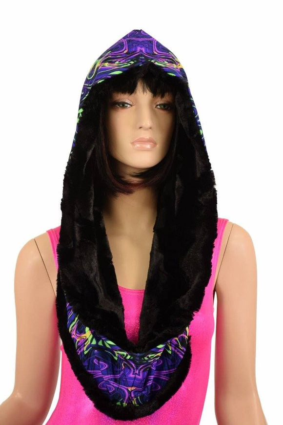 Reversible Minky Festival Hood - Coquetry Clothing