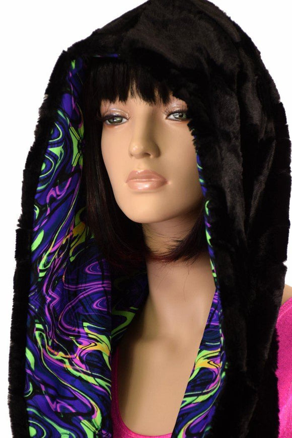 Reversible Minky Festival Hood - Coquetry Clothing