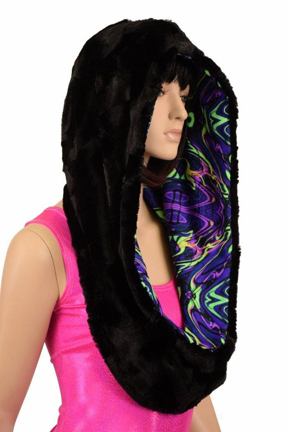Reversible Minky Festival Hood - Coquetry Clothing