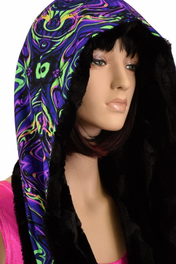 Reversible Minky Festival Hood - Coquetry Clothing