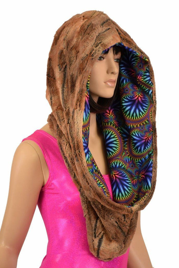 Reversible Minky Festival Hood - Coquetry Clothing