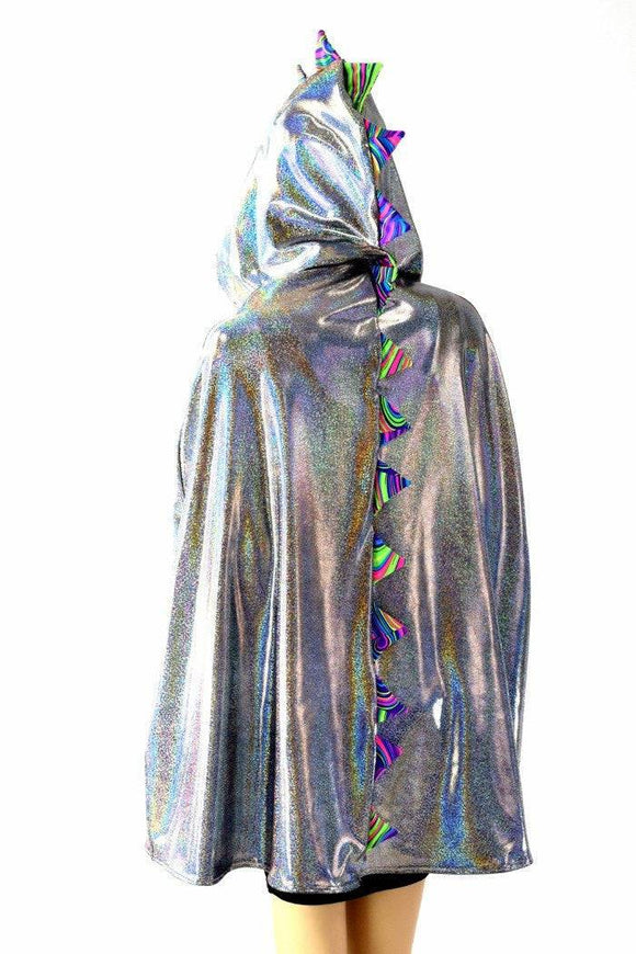 Reversible Spiked Hooded Cape - Coquetry Clothing