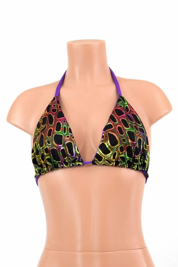 Reversible Triangle Slide Bikini Top - Coquetry Clothing