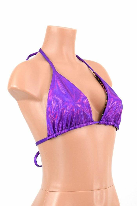 Reversible Triangle Slide Bikini Top - Coquetry Clothing