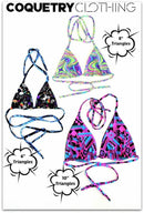 Reversible Triangle Slide Bikini Top - Coquetry Clothing