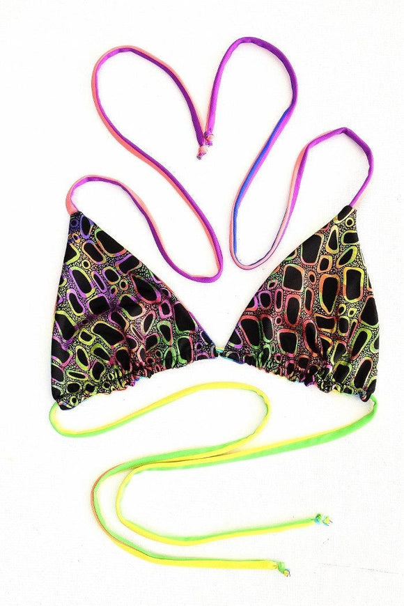 Reversible Triangle Slide Bikini Top - Coquetry Clothing