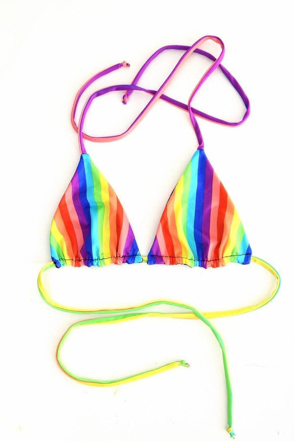 Reversible Triangle Slide Bikini Top - Coquetry Clothing