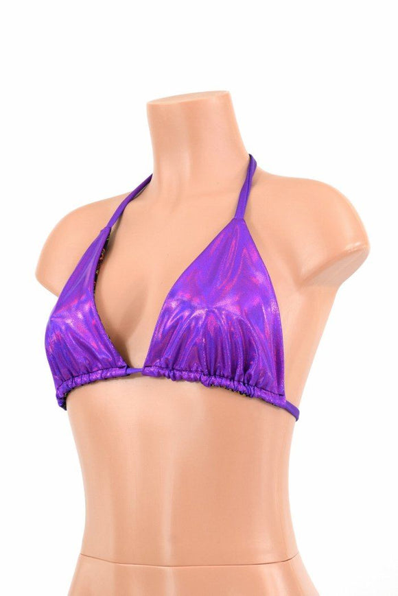 Reversible Triangle Slide Bikini Top - Coquetry Clothing