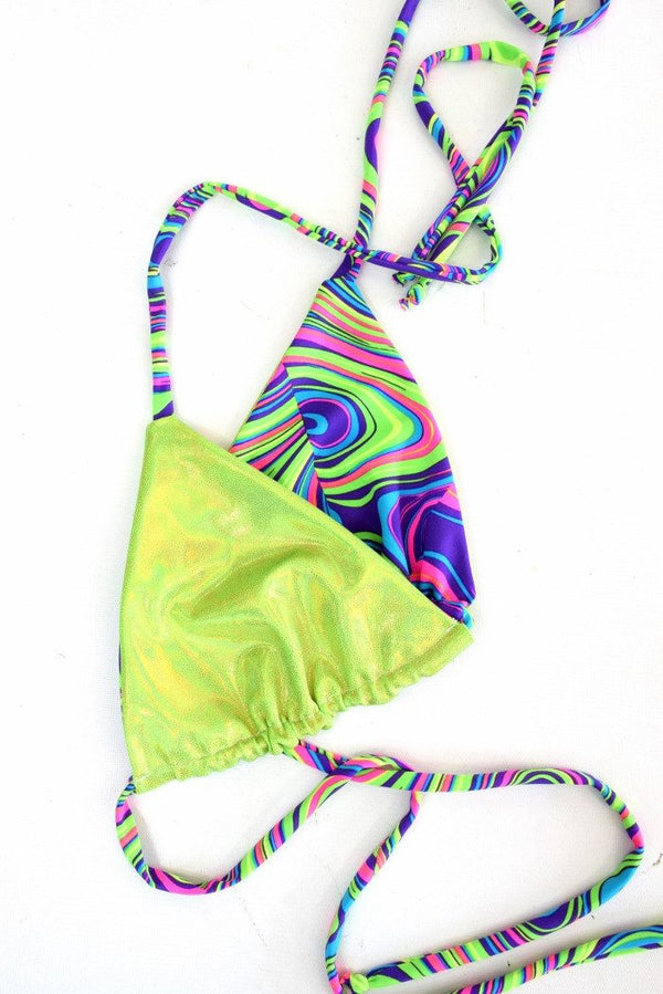 Reversible Triangle Slide Bikini Top - 2