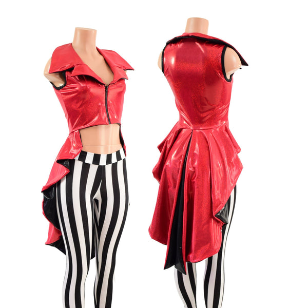 Reversible Tuxedo Tail Cropped Pirate Jacket - 5