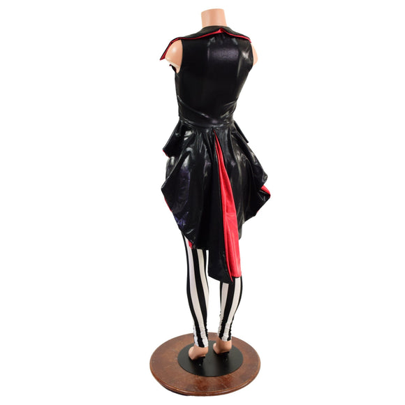 Reversible Tuxedo Tail Cropped Pirate Jacket - Coquetry Clothing