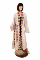 Robe with Rainbow Trim & Sash - Coquetry Clothing