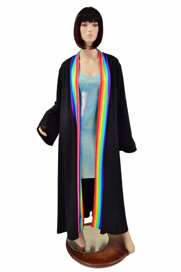 Robe with Rainbow Trim & Sash - Coquetry Clothing