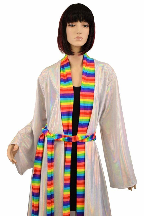 Robe with Rainbow Trim & Sash - Coquetry Clothing