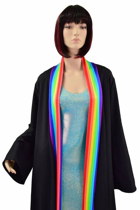 Robe with Rainbow Trim & Sash - Coquetry Clothing