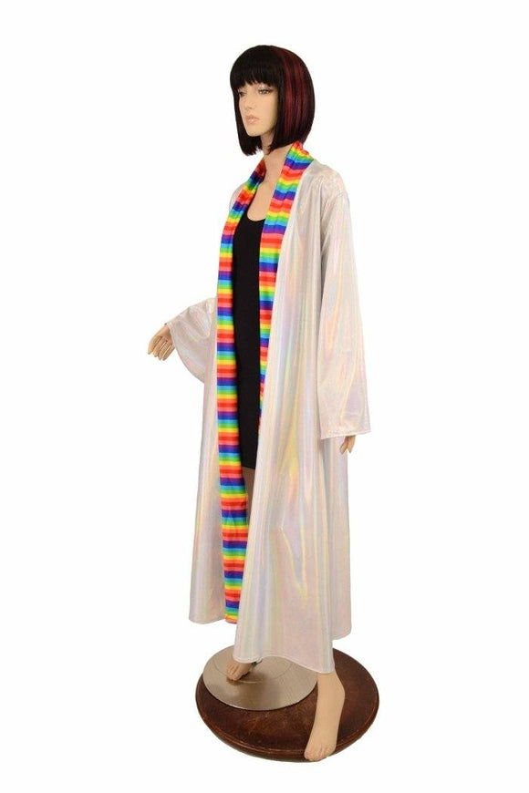 Robe with Rainbow Trim & Sash - Coquetry Clothing