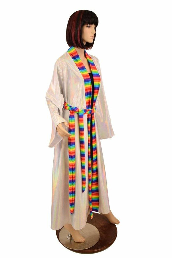 Robe with Rainbow Trim & Sash - Coquetry Clothing