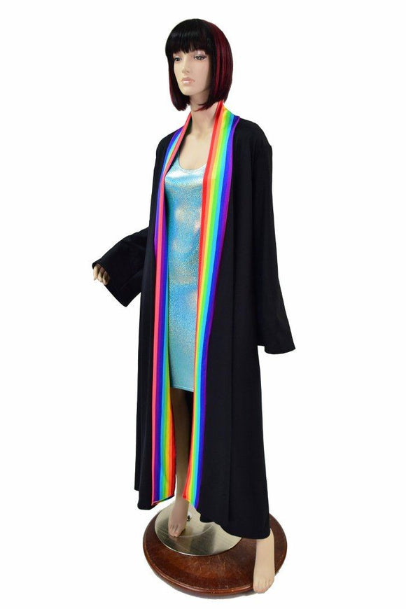 Robe with Rainbow Trim & Sash - Coquetry Clothing