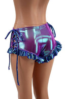 Ruffle Leg Lace Up Siren Shorts - Coquetry Clothing
