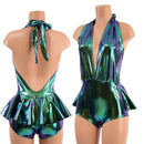 Ruffle Rump Josie Romper in Scarab - Coquetry Clothing