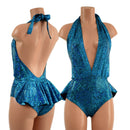 Ruffle Rump Josie Romper with Siren Cut Leg - Coquetry Clothing