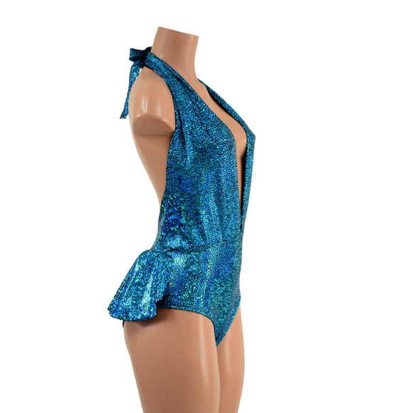 Ruffle Rump Josie Romper with Siren Cut Leg - Coquetry Clothing