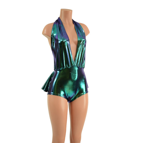 Ruffled Rump Josie Romper & Breakaway Maxi Skirt in Scarab - Coquetry Clothing