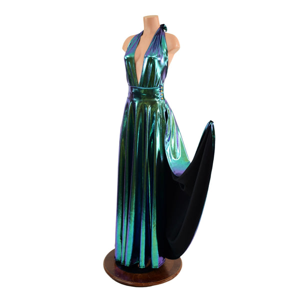 Ruffled Rump Josie Romper & Breakaway Maxi Skirt in Scarab - Coquetry Clothing