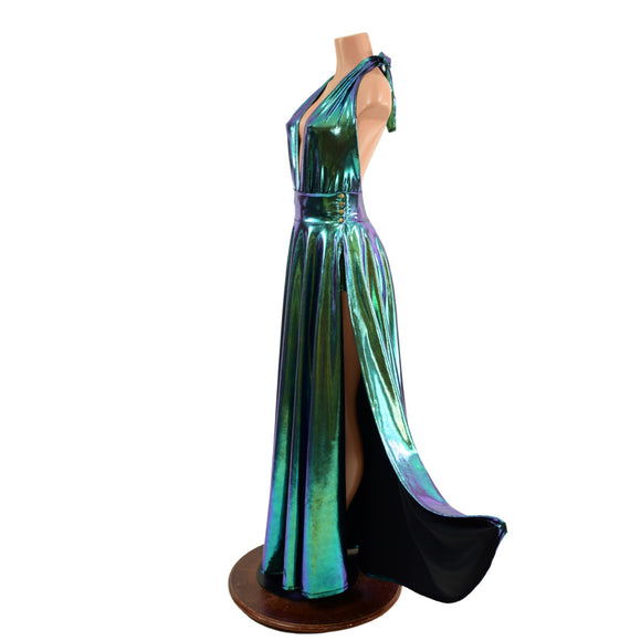 Ruffled Rump Josie Romper & Breakaway Maxi Skirt in Scarab - Coquetry Clothing
