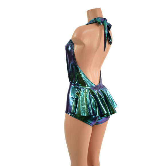 Ruffled Rump Josie Romper & Breakaway Maxi Skirt in Scarab - Coquetry Clothing