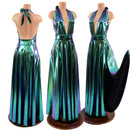 Ruffled Rump Josie Romper & Breakaway Maxi Skirt in Scarab - Coquetry Clothing
